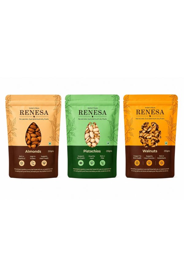 Almond 250g + Pistachio 250g + Walnut 250g